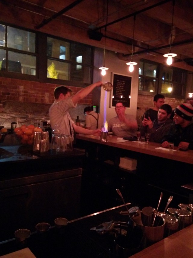 Yep, that's fire he's pouring right there.